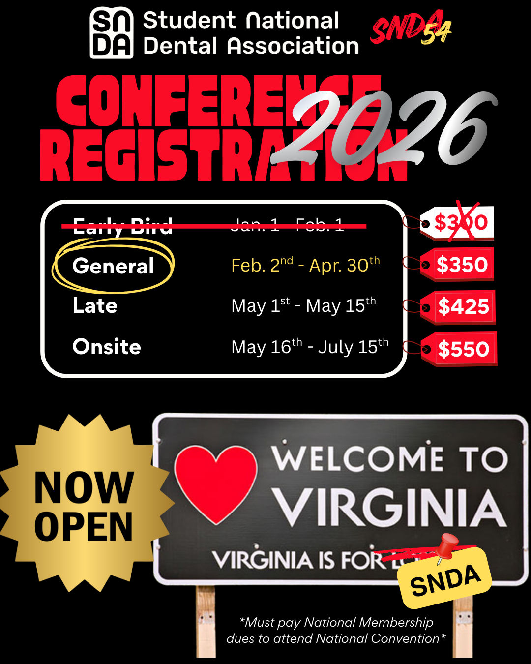 2026 SNDA Conference Registration Flyer