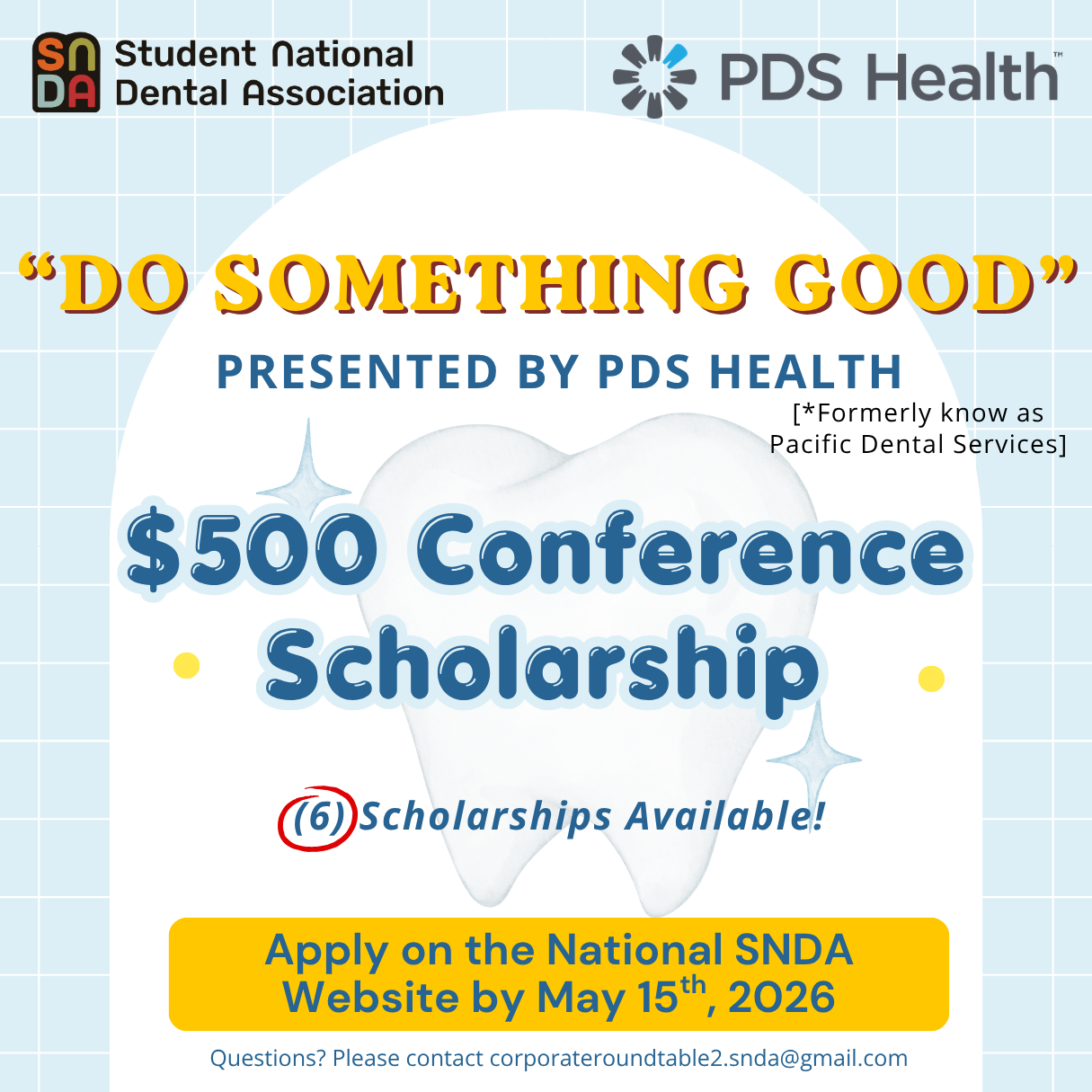 PDS 2026 Scholarship flyer